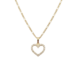 Corazon Oro 10k con Zirconias